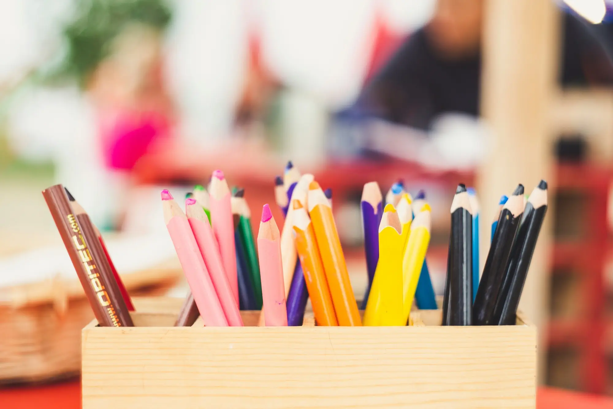 A selection of coloured pencils