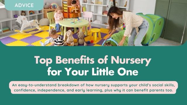 Top Benefits of Nursery for Your Little One